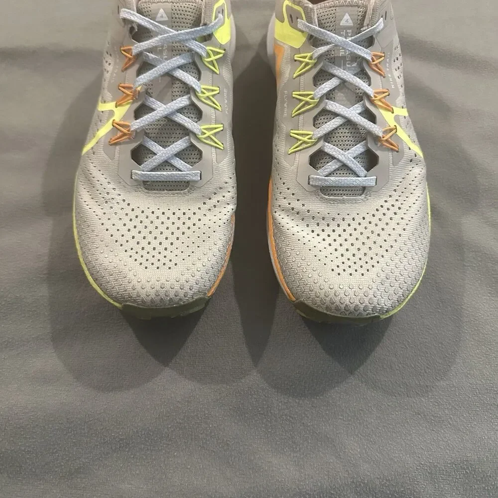 Nike React Pegasus Trail 4 Sneakers Light Iron Ore Volt Hiking Run DJ6158-002